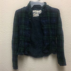 Ultra Pink Women’s Plaid Multicolored Button Down Shirt Size TM